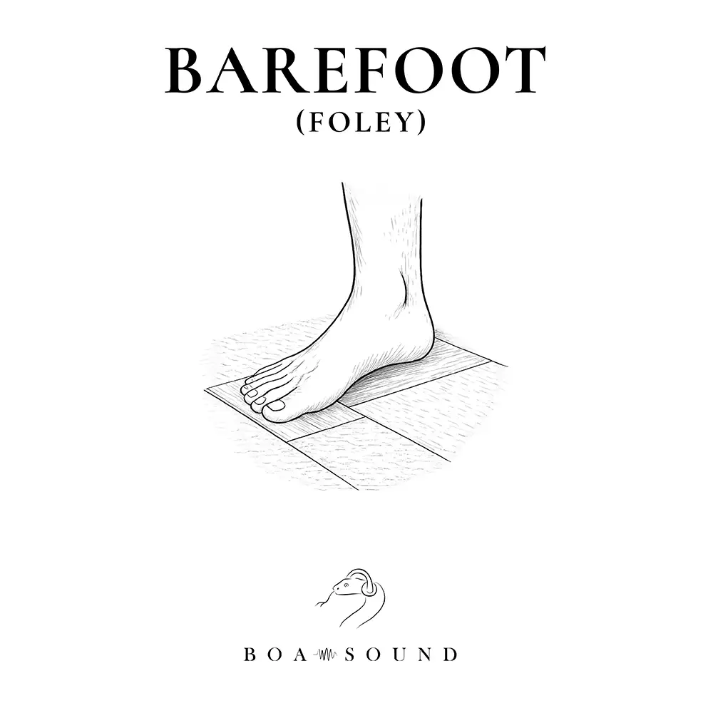 footsteps barefoot sound effects library
