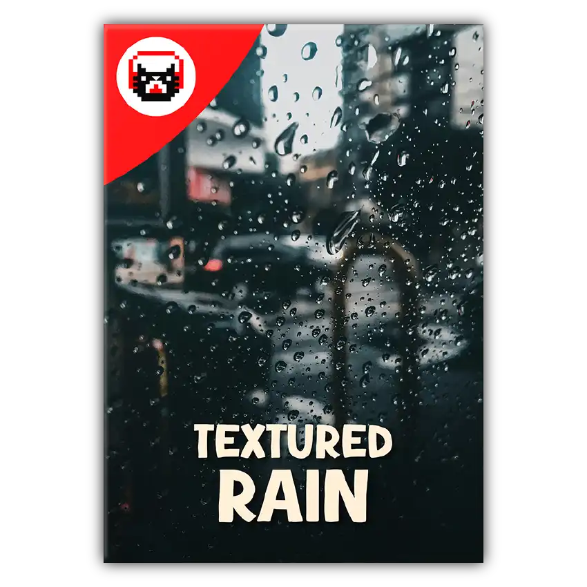 dramatic cat textured rain sound effects library