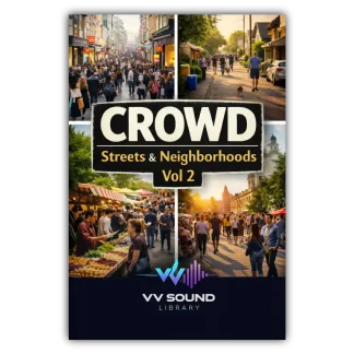 Crowd – Streets & Neighborhoods Vol 2 sound effects library