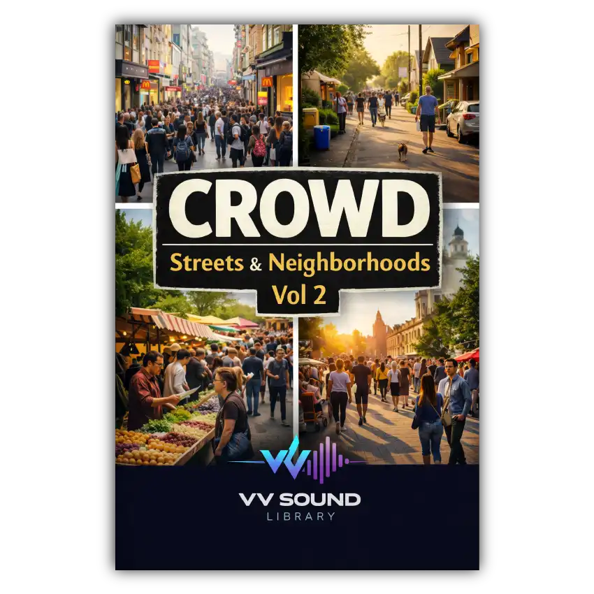 Crowd – Streets & Neighborhoods Vol 2 sound effects library