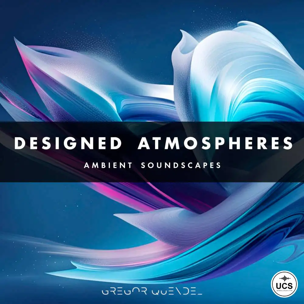 Designed Atmospheres - Cover - UCS gregor quendel cinematic sound effects sound library sci-fi science fiction designed atmospheres
