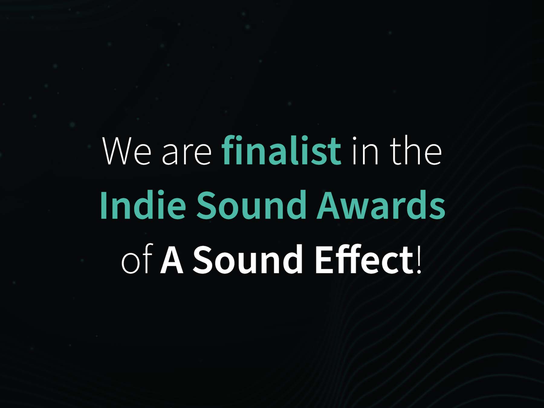 A Sound Effect Indie Sound Awards