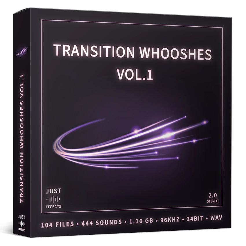 Transition Whooshes Sound Effects Library