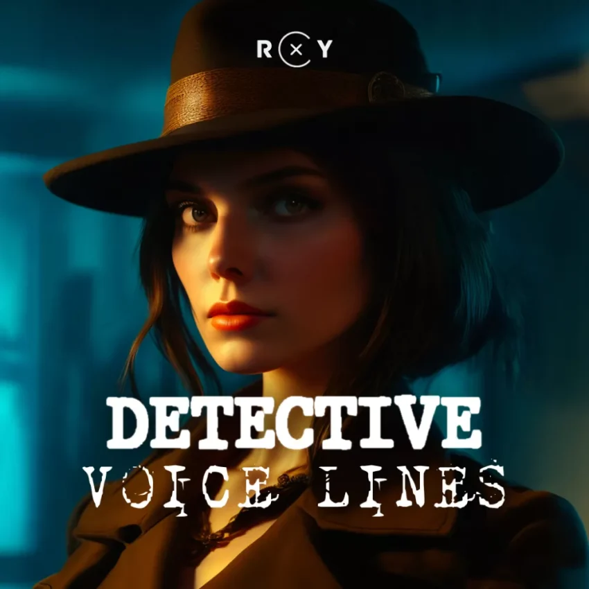 detective voice lines roxysound game audio sound effects library